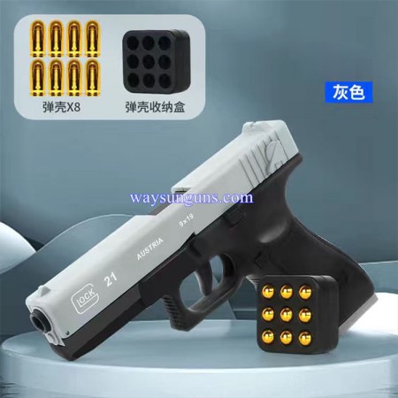 Glock 21 toy gun automatic shells ejection bolt catch without shooting